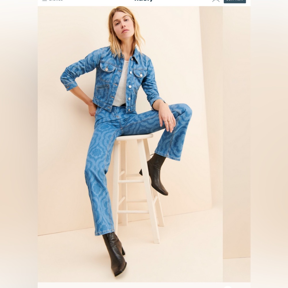 Damson Madder BRONTE jeans laser flower
Size UK 10 US 6